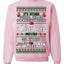 Serial Killer Docs or Christmas Movies Slaying Sleighing Ugly Christmas Sweater Crewneck Sweatshirt