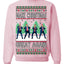 Make Christmas Great Again Shimmy Dance USA President Ugly Christmas Sweater Crewneck Sweatshirt