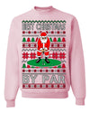Best Christmas By Par Funny Santa Golfing Pun Sports Golf Ugly Christmas Sweater Crewneck Sweatshirt
