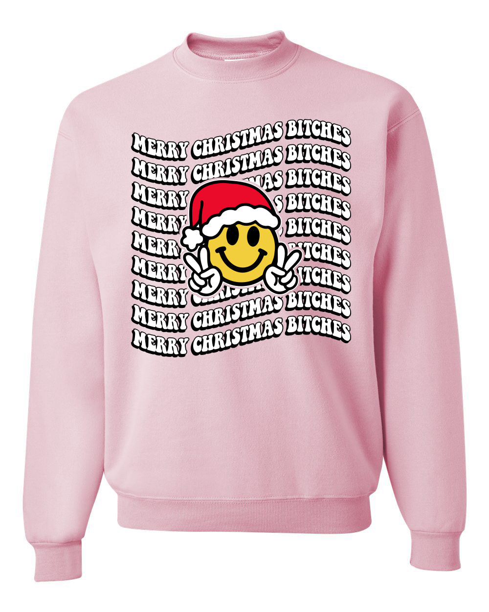 Merry Christmas Bitches Christmas Sweater Unisex Crewneck Sweatshirt