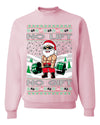 No Lift No Gift Fitness Workout Santa Ugly Christmas Sweater Unisex Crewneck Sweatshirt