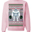 Abdominal Swoleman Fitness Yeti Ugly Christmas Sweater Unisex Crewneck Sweatshirt