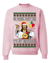 Gonna Party Like It's My Birthday Jesus Ugly Christmas Sweater Unisex Crewneck Sweatshirt