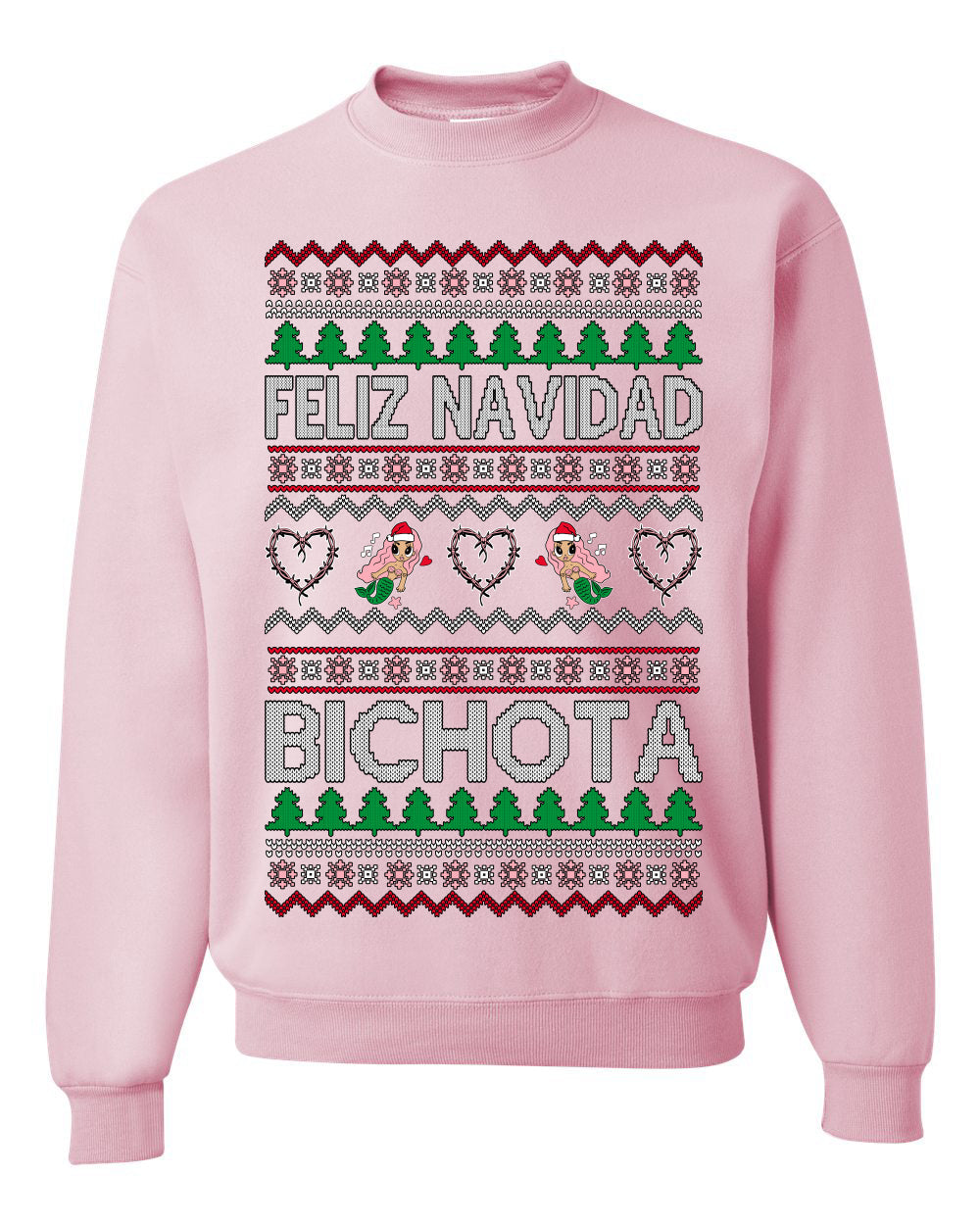 Feliz Navidad Bichota Ugly Christmas Sweater Unisex Crewneck Sweatshirt