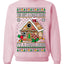 Gingerbread Not A Crack House It's A Crack Home Ugly Christmas Sweater Unisex Crewneck Sweatshirt
