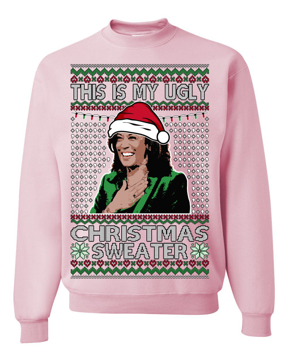 This Is My Ugly Sweater Funny Santa Kamala Harris Ugly Christmas Sweater