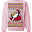Everybody Knows the Rules Funny Santa Claus Pizza Score Ugly Christmas Sweater