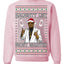 Naughty List Most Wanted, Funny Santa P Diddy Diddler Funny Party Viral Music Baby Oil Meme Ugly Christmas Sweater Crewneck Sweatshirt