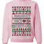 Naughty Nice 41, Ugly Christmas Unisex Sweater List, Extra Festive, Crewneck Sweatshirts