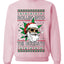 Rollin' Into The Holidays Christmas Sweater, Ugly Christmas Unisex Sweater, Crewneck Sweatshirts