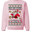 Milk And Cookie Time Christmas Sweater, Unisex Ugly Christmas Crewneck Sweatshirts