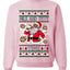 Milk And Titty Time Christmas Sweater, Unisex Ugly Christmas Crewneck Sweatshirts