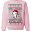 Thought I'd Wear My Best Suit Ed Gein, Unisex Ugly Christmas Sweater Crewneck Sweatshirts