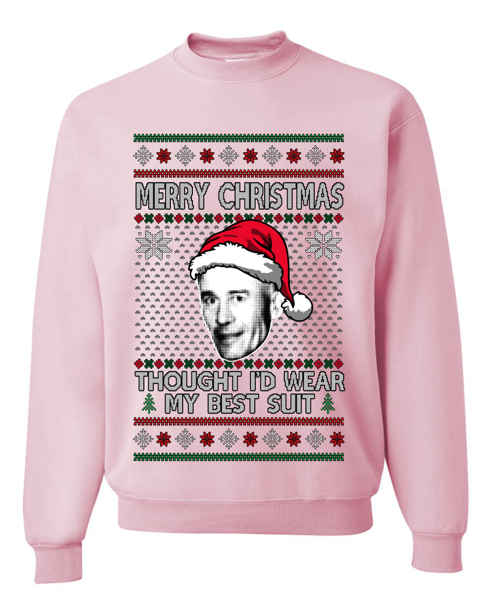 Thought I'd Wear My Best Suit Ed Gein, Unisex Ugly Christmas Sweater Crewneck Sweatshirts