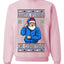 Santa Stands On Christmas, Unisex Ugly Christmas Sweater, Crewneck Sweatshirts