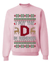 I Put The D In Reindeer, Unisex Ugly Christmas Sweater, Crewneck Sweatshirts