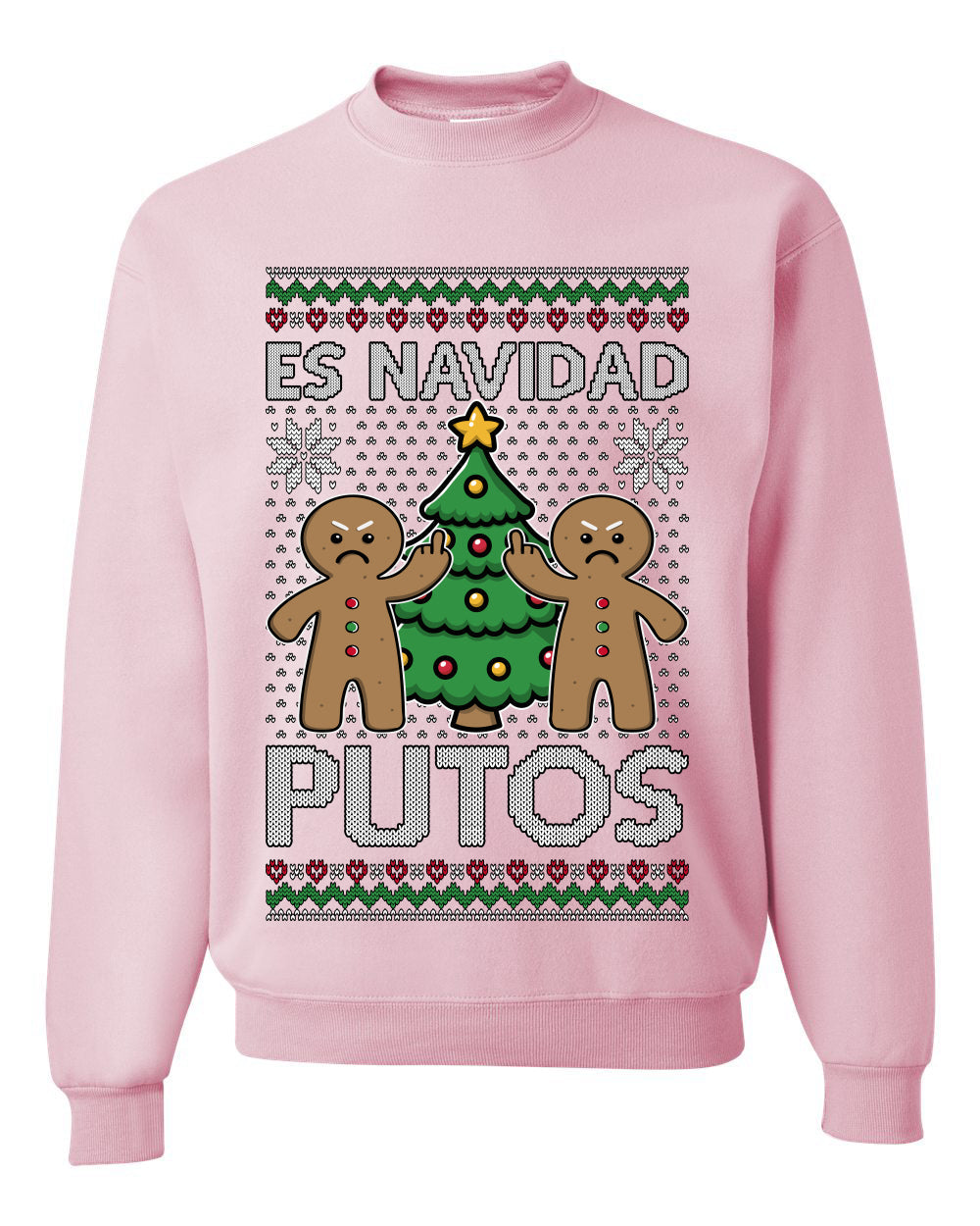 Es Navidad Putos, Unisex Ugly Christmas Sweater, Crewneck Sweatshirts