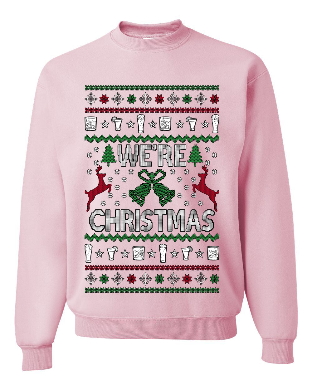 We're Christmas, Unisex Ugly Christmas Sweater, Crewneck Sweatshirts