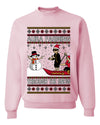 Aura Farming Through The Snow Meme, Unisex Ugly Christmas Sweater, Crewneck Sweatshirts