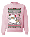 Be Nice To The Server Santa's Watching, Unisex Ugly Christmas Sweater, Crewneck Sweatshirts