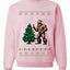 Squatching Through The Snow Bigfoot, Unisex Ugly Christmas Sweater Crewneck Sweatshirts