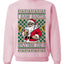 I Saw Santa Splitting The G, Unisex Ugly Christmas Sweater Crewneck Sweatshirts
