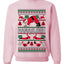 Namasleigh, Namaste Yoga Santa Claus, Unisex Ugly Christmas Sweater Crewneck Sweatshirts