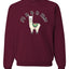 Fa la la la llama Xmas Ilama Merry Christmas Unisex Crewneck Graphic Sweatshirt