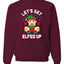 Pixelated Elf Merry Christmas Unisex Crewneck Graphic Sweatshirt