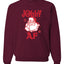 Santa Jolly AF Merry Christmas Unisex Crewneck Graphic Sweatshirt