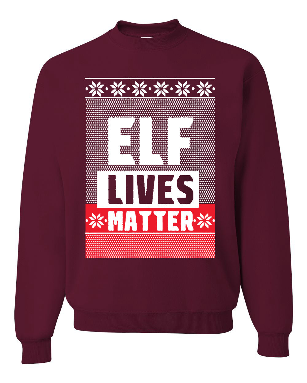 Elf Lives Matter Christmas Sweater Unisex Crewneck Sweatshirt
