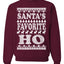 Santa's Favorite Ho White  Ugly Christmas Sweater Unisex Crewneck Sweatshirt