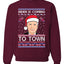 Biden is Coming to Town Merry Ugly Christmas Sweater Unisex Crewneck Graphic Sweatshirt