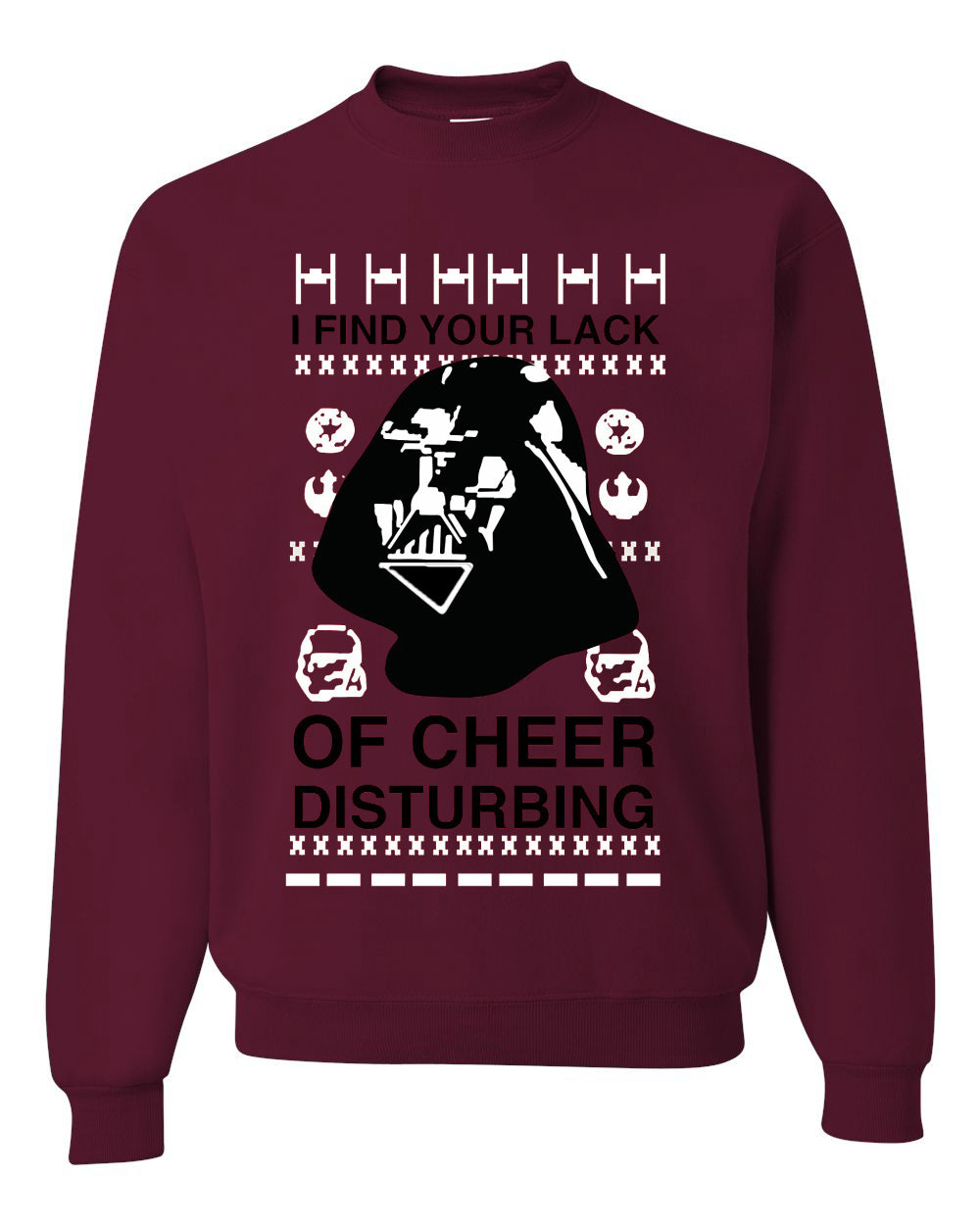 I find your Lack of Cheer Disappointing Ugly Christmas Sweater Unisex Crewneck Sweatshirt