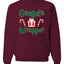 Gangsta Wrapper Merry Christmas Unisex Crewneck Graphic Sweatshirt