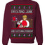 I'm Eating Junk and Watching Rubbish 90s Movie Ice Cream Ugly Christmas Sweater Crewneck Sweatshirt