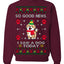 Good News I Saw a Dog Today Funny Ugly Christmas Sweater Crewneck Sweatshirt