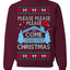 Please Please Please Come Home for Xmas Viral Pop Song Ugly Christmas Sweater Crewneck Sweatshirt
