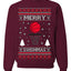 Merry Swishmas Basketball Sports Ugly Christmas Sweater Crewneck Sweatshirt