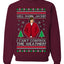 Damn Jackie I Can't Control the Weather Funny 70s Show Ugly Christmas Sweater Crewneck Sweatshirt
