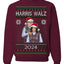Kamala Harris Tim Walz 2024 Classic Movie Ugly Christmas Sweater Crewneck Sweatshirt