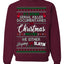 Serial Killer Docs or Christmas Movies Slaying Sleighing Ugly Christmas Sweater Crewneck Sweatshirt