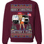 Donald Trump Merry Christmas Shitter's Full Cousin Eddie Ugly Christmas Sweater Crewneck Sweatshirt