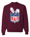 Bunny Bowl Football BAD Parody Sweater, Unisex Crewneck Sweatshirts