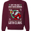Funny Beer Drinking Santa Ain't No Laws When You're Drinking With Claus Unisex Crewneck Sweatshirt