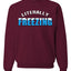 Literally Freezing Ice Cold Humor Christmas Sweater Unisex Crewneck Sweatshirt