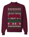 This Ugly Sweater Sucks But I Swallow Ugly Christmas Sweater Unisex Crewneck Sweatshirt