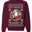 Always Shooting For The Naughty List Ugly Christmas Sweater Unisex Crewneck Sweatshirt