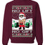 No Lift No Gift Fitness Workout Santa Ugly Christmas Sweater Unisex Crewneck Sweatshirt