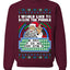 Santa Game Show I'd Like To Solve the Puzzle Wheel Ugly Christmas Sweater Unisex Crewneck Sweatshirt